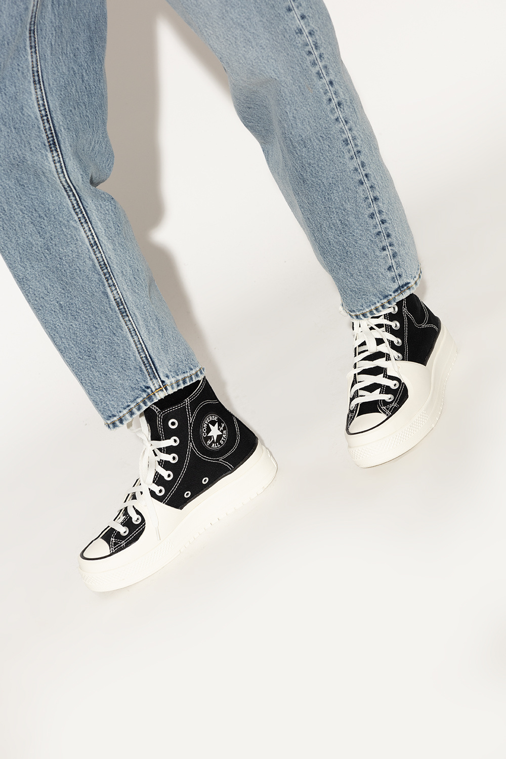 Black Chuck Taylor All Star Construct Hi sneakers Converse product eng 1023022 Converse Bucket SchaferandweinerShops France